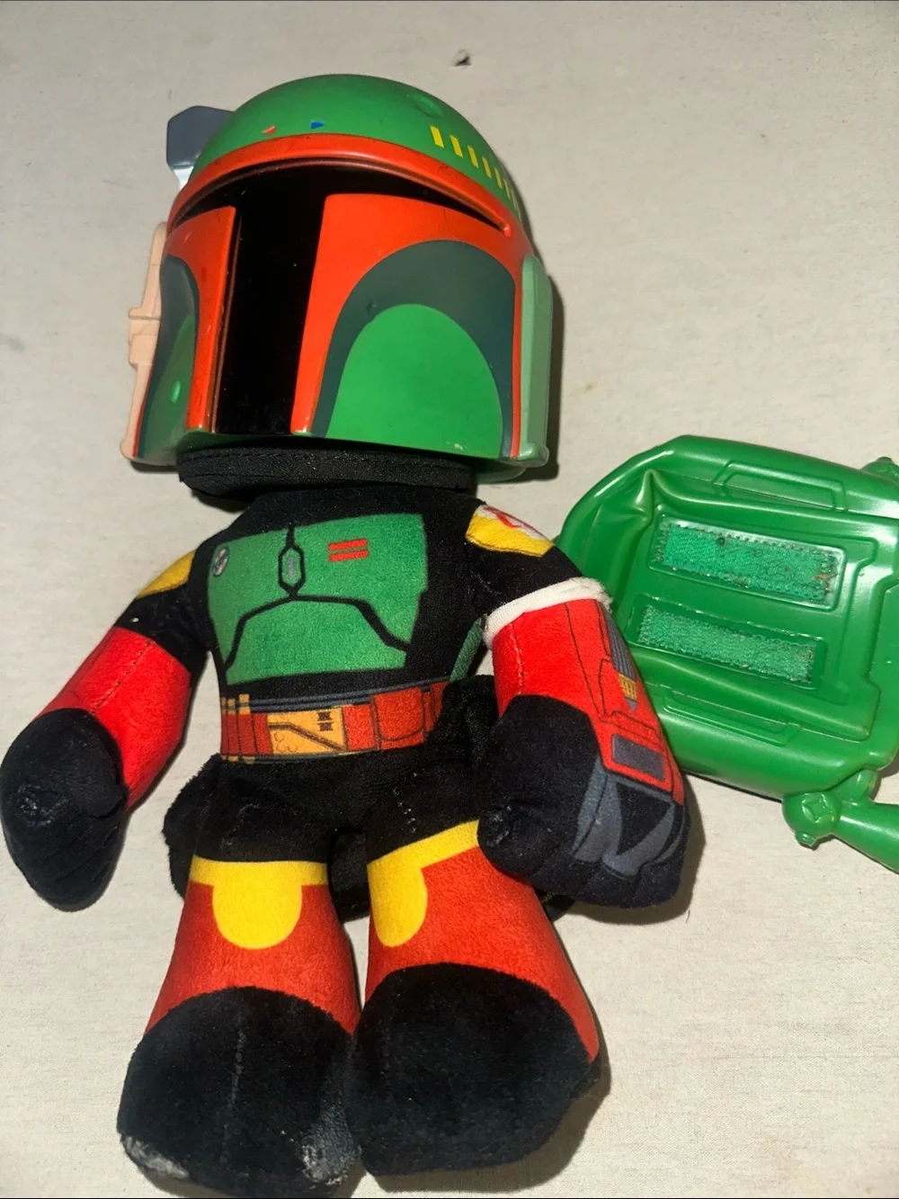 Vintage Collectible Boba Fett Style Plush Action Toy - Kids Star Wars